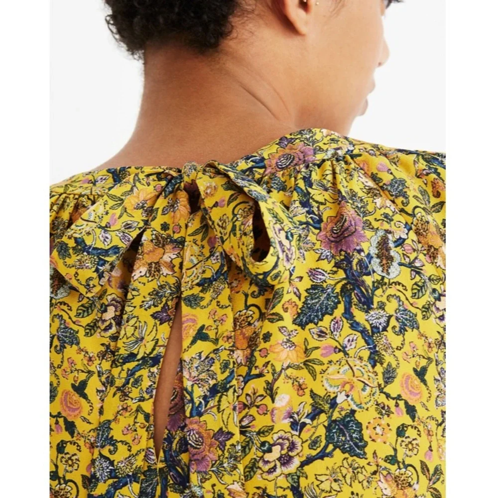 Madewell x Karen Walker Silk Print Gennaker Top - Picture 6 of 15